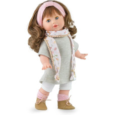 Испанская Функциональная Кукла Marina & Pau Виниловая Девочка Тина Брюнетка с Закрывающимися Глазами 42 см в Коробке