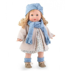 Испанская Виниловая Кукла Большая Марина Пау Девочка Блондинка Тина 42 см с Закрывающимися Глазами Marina & Pau в Коробке