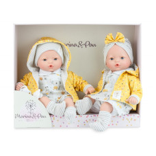 Испанские Куклы 2в1 Интерактивные Близнецы Pitus Koala Twin Набор Новорожденных Пупсов Девочка и Мальчик с Пустышками и Механизмом Marina Pau 40 см