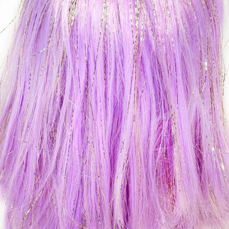 Іспанська Вінілова Лялька Міа Шарнірна Дівчинка Mia Glitter з Фіолетовим Волоссям Nines d`Onil 30 см