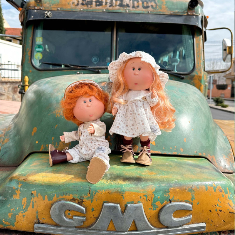 Испанская Кукла Миа Мальчик Мио Виниловый Рыжий с Волосами Нинес Mia Аutumn Nines d`Onil 30 см