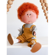 Испанская Кукла Миа на Шарнирах Мальчик Мио с Рыжими Волосами Nines d`Onil 30 см 1214
