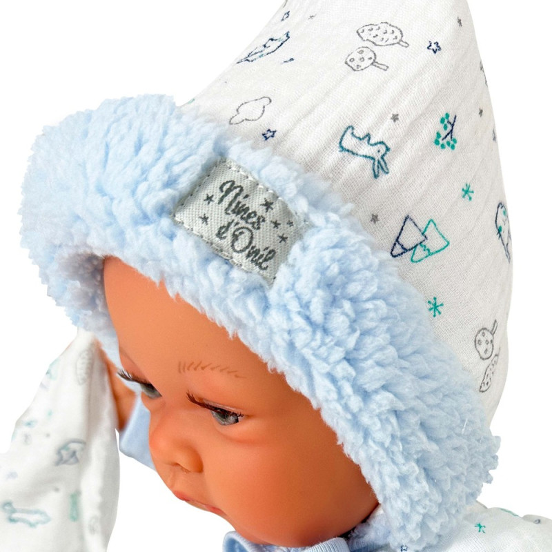 Испанская Кукла Реборн Винил Силиконовый Новорожденный Пупс Мальчик 3D Роспись 45 см Nines d'Onil Reborn 45 см