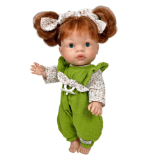 Испанская Кукла Пупс Нинес Joy 37 см Виниловая Девочка с Волосами в Сумке Nines d`Onil