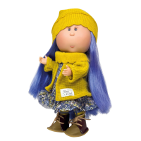 Кукла Миа Испанская Виниловая Большая Девочка с Синими Волосами Mia Украина Nines d`Onil 30 см