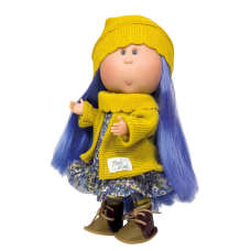 Кукла Миа Испанская Виниловая Большая Девочка с Синими Волосами Mia Украина Nines d`Onil 30 см