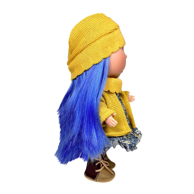 Кукла Миа Испанская Виниловая Большая Девочка с Синими Волосами Mia Украина Nines d`Onil 30 см