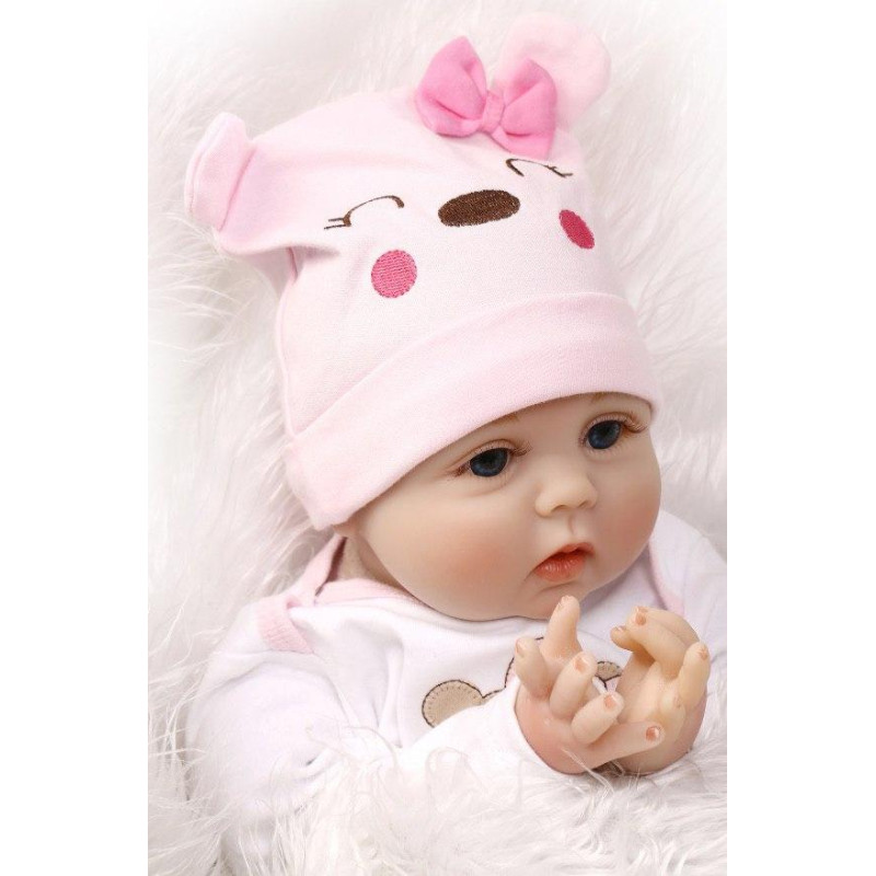 Силиконовая Коллекционная Кукла Реборн Reborn Девочка Пупс Пеппа (Виниловая Кукла) Высота 60 см