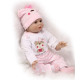 Силиконовая Коллекционная Кукла Реборн Reborn Девочка Пупс Пеппа (Виниловая Кукла) Высота 60 см