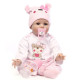 Силиконовая Коллекционная Кукла Реборн Reborn Девочка Пупс Пеппа (Виниловая Кукла) Высота 60 см