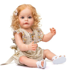 Силиконовая Коллекционная Кукла Реборн Reborn Девочка Рокси Полностью Анатомическая ( Виниловая Кукла ) Высота 55 см