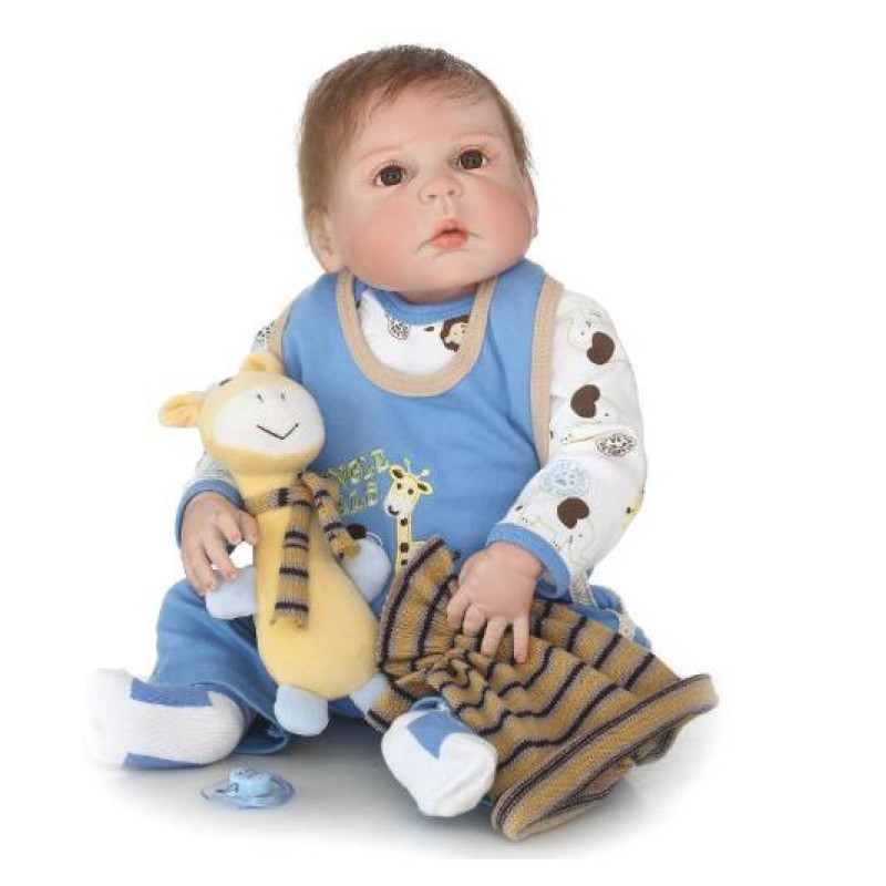 Силіконова Колекційна Лялька Реборн Reborn Дівчинка Катюша (Вінілова Лялька) Висота 60 см