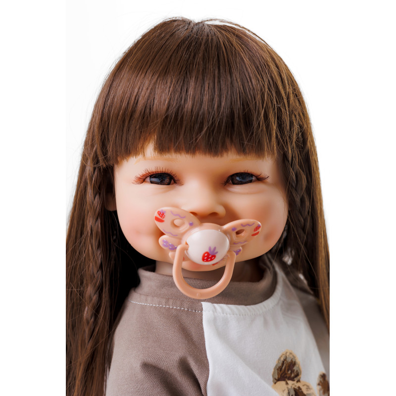 Силиконовая Коллекционная Кукла Реборн Reborn Девочка Даша Полностью Анатомическая ( Виниловая Кукла ) Высота 55 см