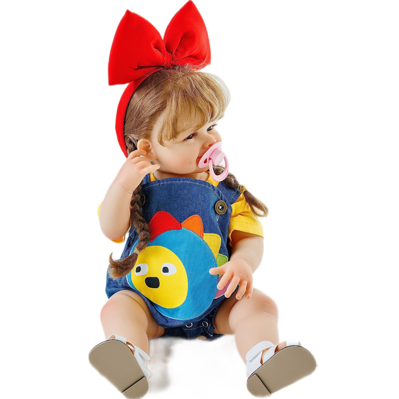 Силиконовая Коллекционная Кукла Реборн Reborn Девочка Юлечка Полностью Анатомическая ( Виниловая Кукла ) Высота 55 см