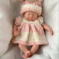 Силиконовая Коллекционная Кукла Девочка Пинки из Мягкого Литого Силикона Полностью Анатомическая Высота 28 см