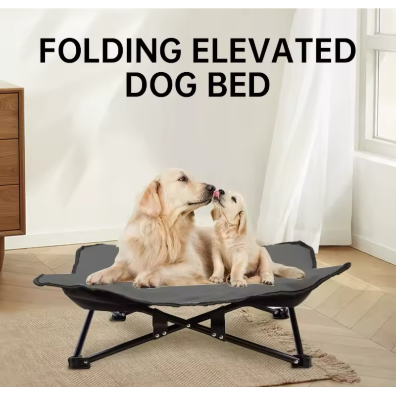 Большая Лежанка Кровать на Ножках 90*90 см Для Крупных Собак Переносной Гамак Для Дома Улицы и Путешествий Для Животных до 40 кг