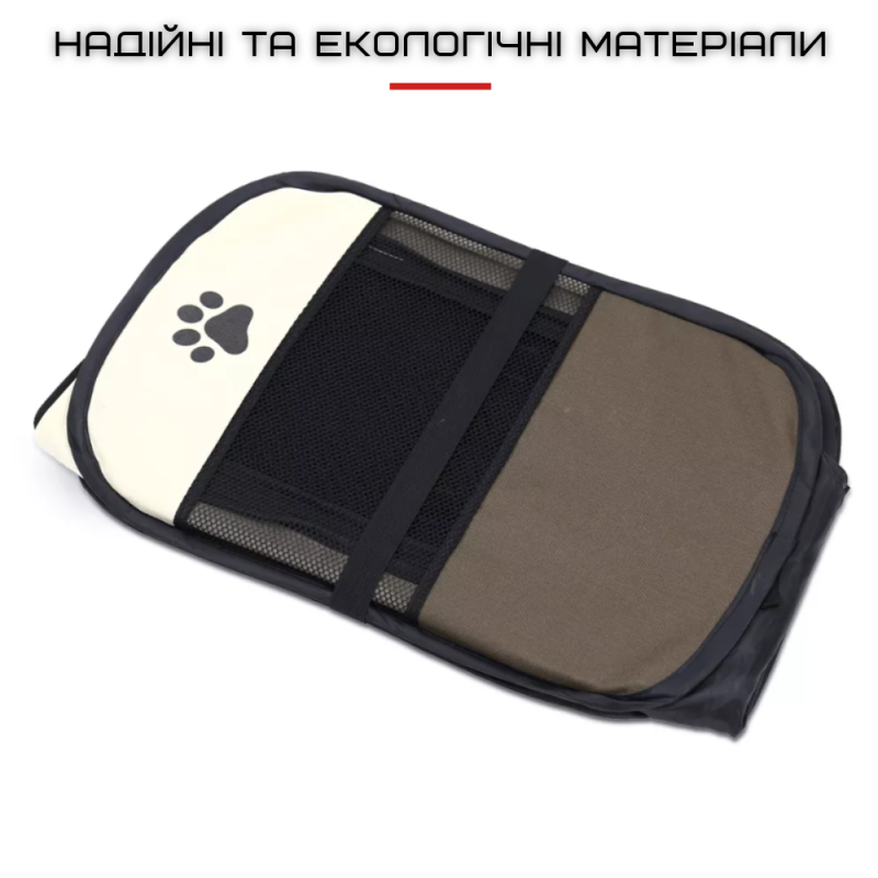 Манеж Для Собак и Кошек Переносной 73 см Сборный Вольер Для Котят и Щенков Водонепроницаемый Коричневый