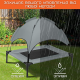Лежак Для Больших Собак 2в1 Уличный Гамак со Съёмным Навесом и Кровать Для Животных Складная Переносная 92 см