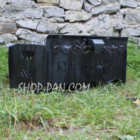 Мангал со встроенной шашлычницей и мотором на 8 шампуров 2 мм