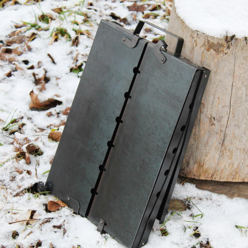 Мангал-кейс "ШАРК" на 6 шампуров/раскладной жаровня гриль