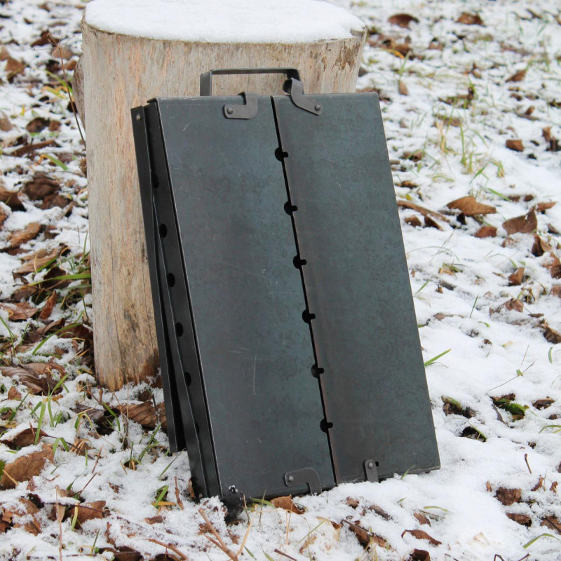 Мангал-кейс "ШАРК" на 8 шампуров/раскладной жаровня гриль