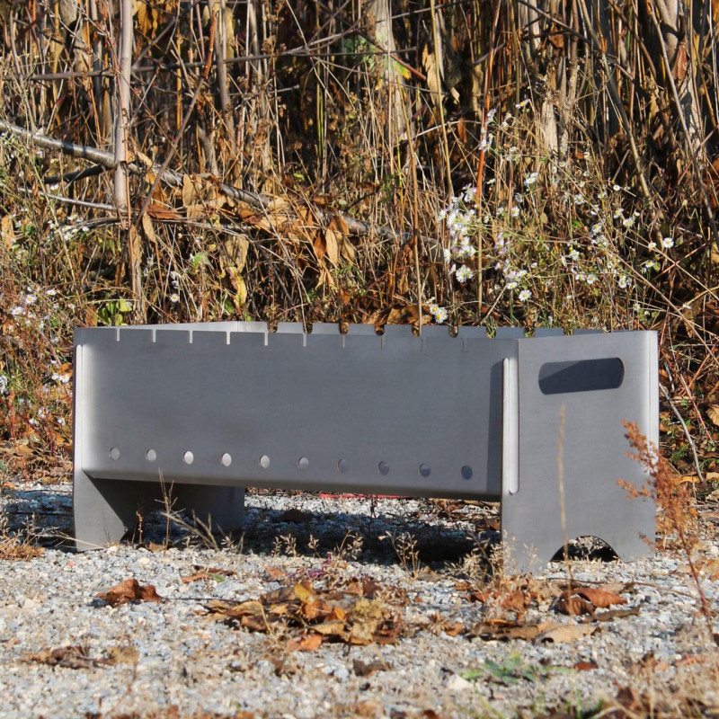 Мангал "Южный" из нержавейки на 10 шампуров.