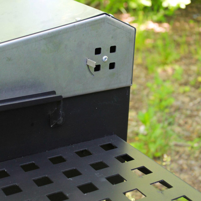 Мангал разборный Степь, с крышкой из нержавейки на 8 шампуров