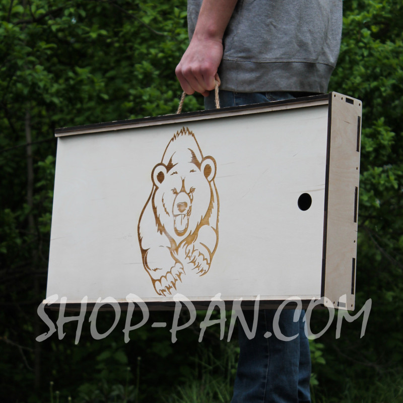 Мангал разборный крашенный на 6 шампуров с индивидуальной надписью