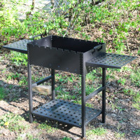 Мангал разборной Степь, со столиком на 8 шампуров