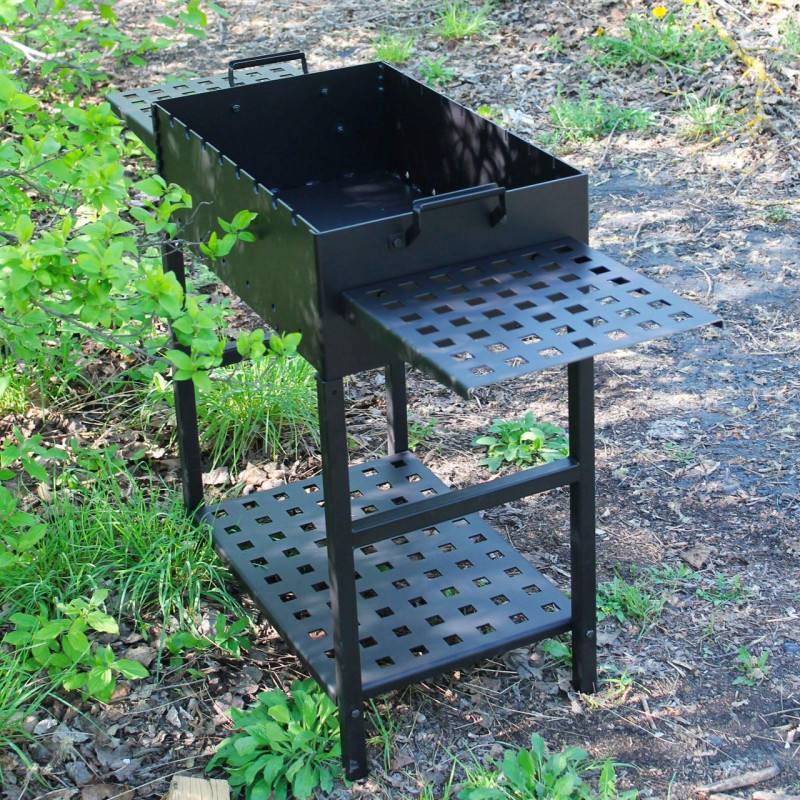 Мангал разборной Степь, со столиком на 8 шампуров