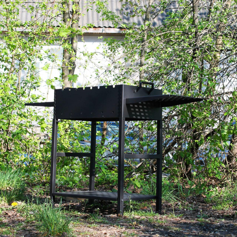 Мангал разборной Степь, со столиком на 8 шампуров