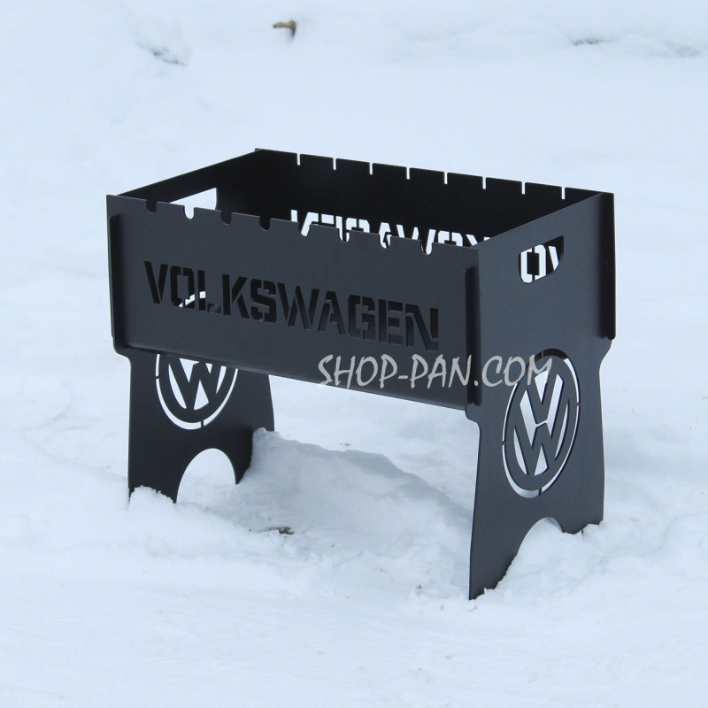 Мангал разборный крашенный на 10 шампуров с индивидуальной надписью