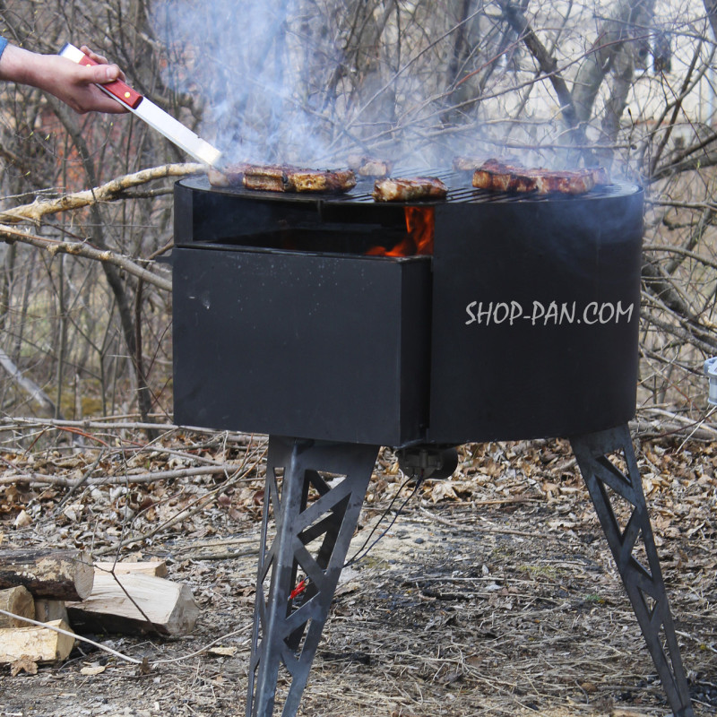 Мангал-гриль Реберня SHOP-PAN для дома, кафе, ресторана