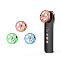 Микротоковый Массажер Для Лица BB 'KASAI' с Функцией RF + LED Светотерапия + EMS и Прибор Для Лифтинга и Подтяжки Мышц Лица