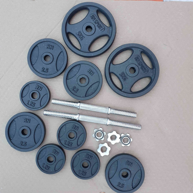 Металлический блин (диск) RN-Sport 1,25 кг под гриф Ø25мм для гантели (штанги)