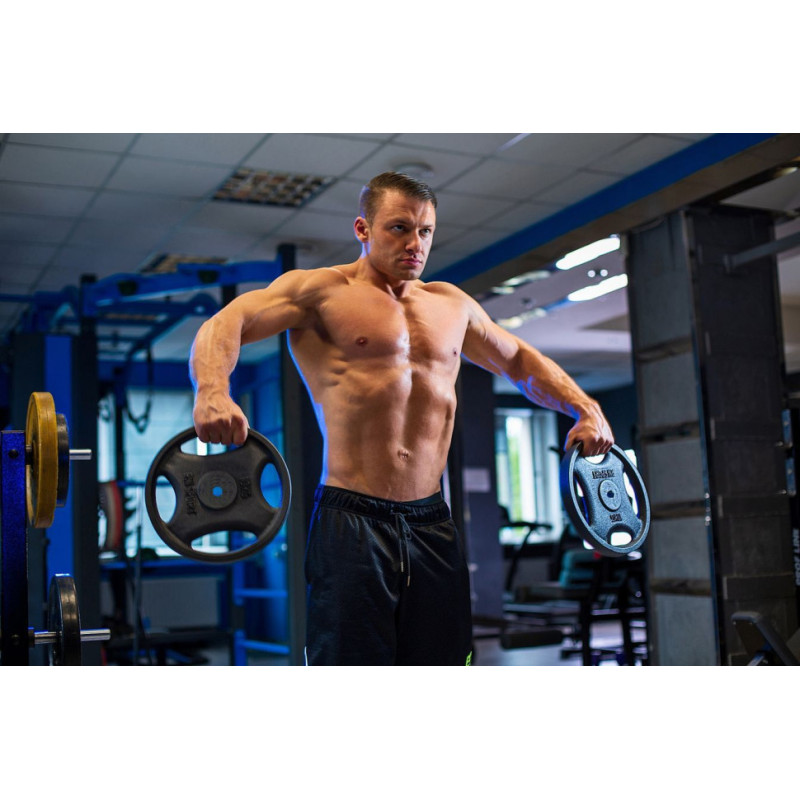 Блин (диск) RN-Sport 10 кг под гриф Ø25мм для штанги с Quatro хватом