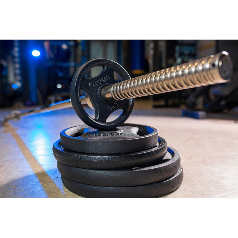 Блин RN-Sport 20 кг Ø51 мм для штанги с Quatro хватом. Черный