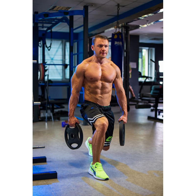 Блин RN-Sport 20 кг Ø51 мм для штанги с Quatro хватом. Черный