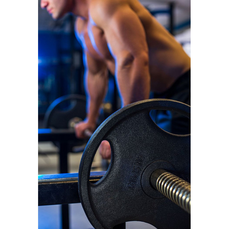 Блин RN-Sport 20 кг Ø51 мм для штанги с Quatro хватом. Черный