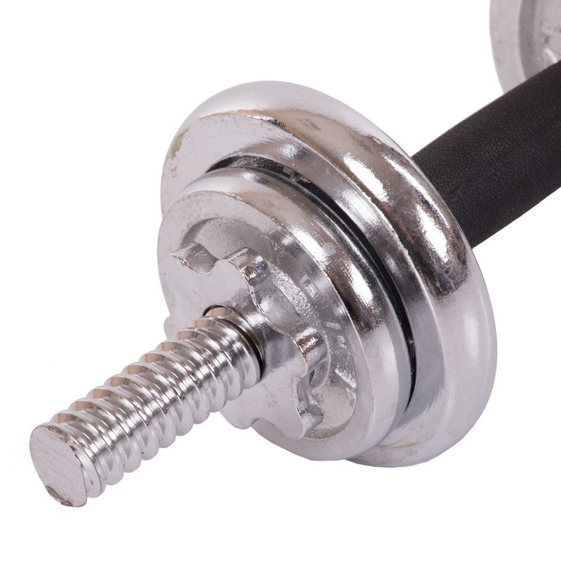 Гантели York Сірий 50кг Хром Сталь Гайки Вейдера Комплект Для дому