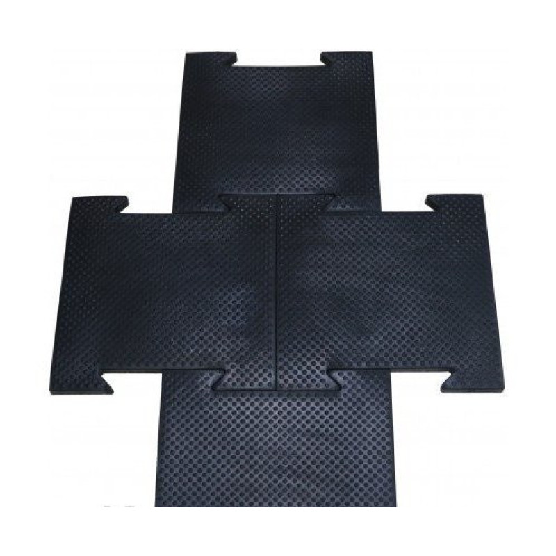 Ласточкин хвост, резиновое покрытие 700 х 700 х 20. Горячее прессование