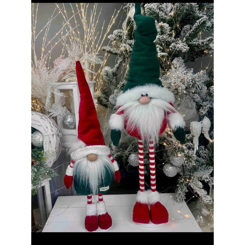 Іграшка м'яка новорічний Санта 85см різдвяний на ніжках