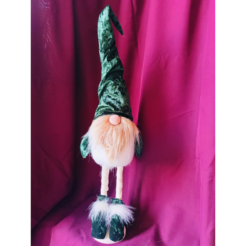 Гном скандинавський 50см зелений на ніжках