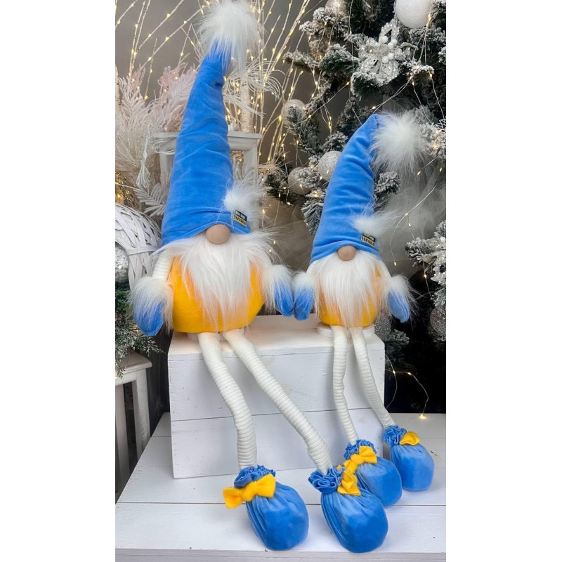 Патріотична іграшка 75см гном сидячий 75см