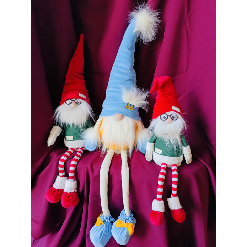 Патріотична іграшка 75см гном сидячий 75см