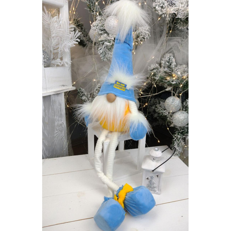 Патріотична іграшка 75см гном сидячий 75см