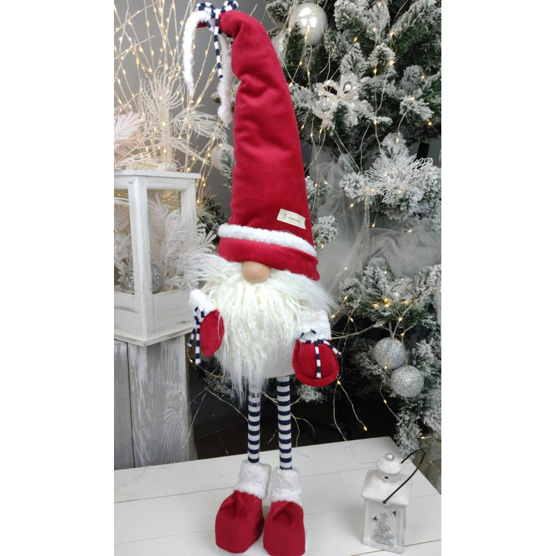 Гном інтер'єрний 50см. Скандинавський ельф, Санта-Клаус новорічний, іграшка м'яка