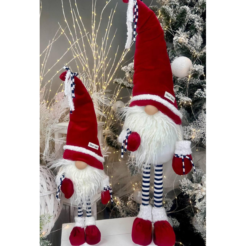 Гном інтер'єрний 50см. Скандинавський ельф, Санта-Клаус новорічний, іграшка м'яка