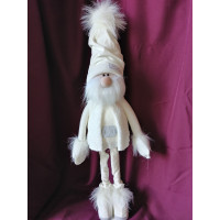 Іграшка м'яка Гном білий 85см скандинавський