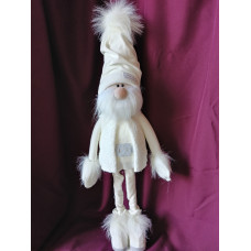 Іграшка м'яка Гном білий 85см скандинавський